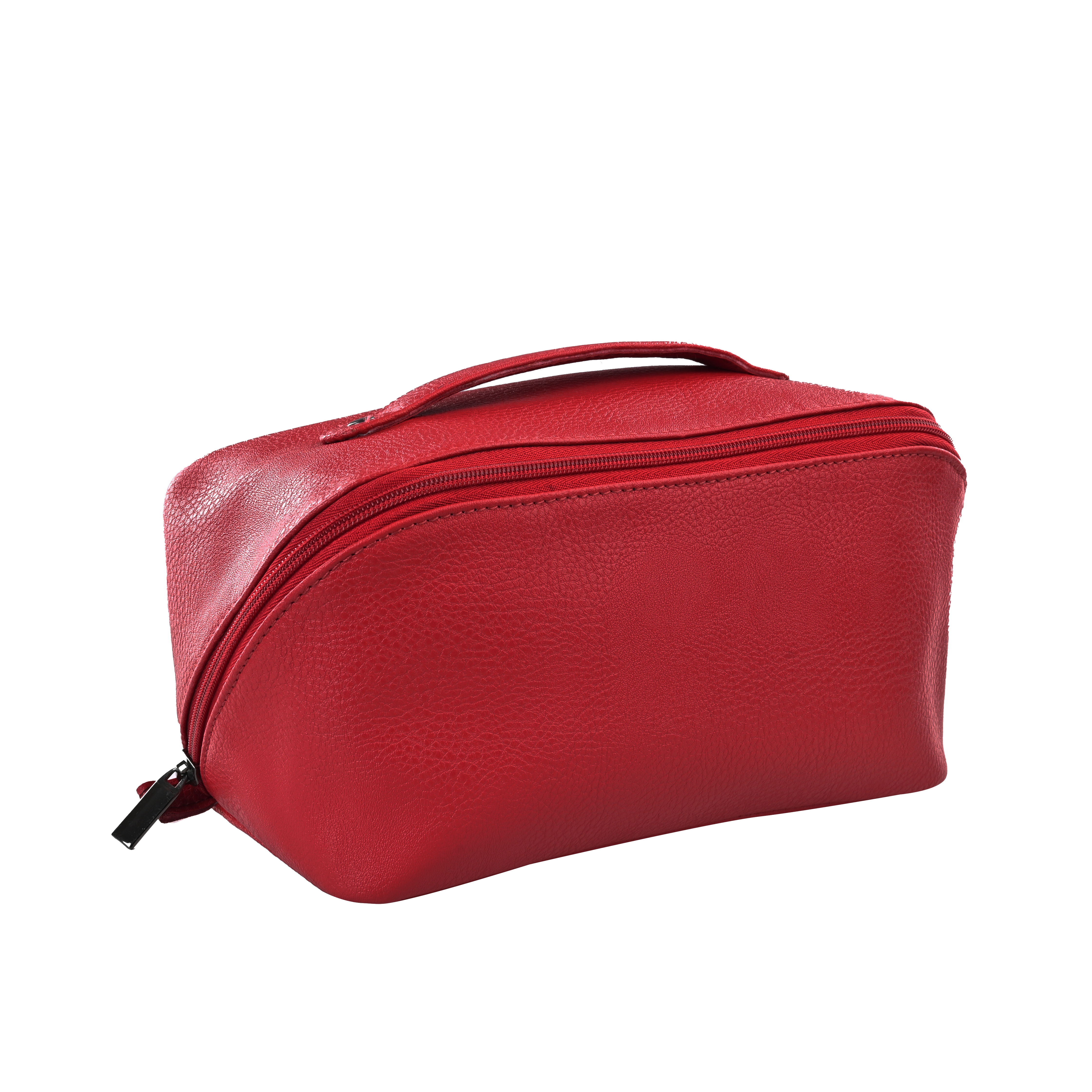 GERMANUS Kulturtasche Washbag Ulrich lederfrei vegan, rot